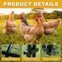 Load image into Gallery viewer, Confote Large Metal Chicken Coop Walk-in Poultry Cage Chicken Run House Duck Rabbit Pen with Waterproof &amp; Anti-UV Cover for Outdoor Yard Farm Use(9.8&#39;W x 9.8&#39;L x 6.6&#39;H)