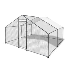 Load image into Gallery viewer, Confote Large Metal Chicken Coop Walk-in Poultry Cage Chicken Run House Duck Rabbit Pen with Waterproof &amp; Anti-UV Cover for Outdoor Yard Farm Use(13&#39;W x 9.8&#39;L x 6.6&#39;H)