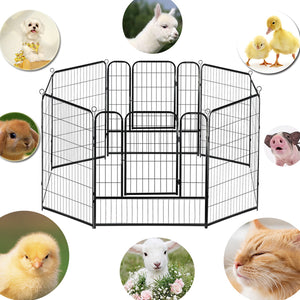 confote 16 Panel 40-inch Dog Playpen Foldable Puppy Exercise Pen Outdoor Indoor Pet Fence Barrier Kennel for Large Dogs Cats Rabbits