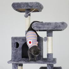 Load image into Gallery viewer, Confote 63-Inch Multi-Level Cat Tree with Sisal-Covered Scratching Posts, Plush Perches, Hammock, and Condo, Cat Tower Furniture, for Kitten, Pet, Dark Grey