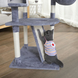 Confote 74in Multi-Level Cat Trees with Sisal-Covered Scratching Posts, Plush Perches and Condo for Kittens, Cats and Pets