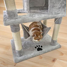 Load image into Gallery viewer, Confote 57.5-in Multi-Level Cat Tree Tower with Sisal Scratching Post for Kittens Cats, Gray