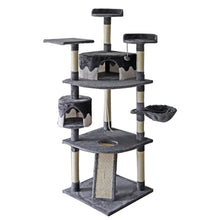 Load image into Gallery viewer, Confote 74in Multi-Level Cat Trees with Sisal-Covered Scratching Posts, Plush Perches and Condo for Kittens, Cats and Pets