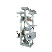 Load image into Gallery viewer, Confote 73 inches XXL Cat Tree Multi-Level Cat Tower Cat Furniture for Large Cats with Scratching Posts,Padded Plush Perch, Cozy Basket and Hammock