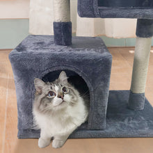 Load image into Gallery viewer, Confote 33&quot; Cat Tree for Large Cats, Cat Tower 2 Cozy Plush Condos and Sisal Posts Cat House