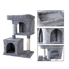 Load image into Gallery viewer, Confote 33&quot; Cat Tree for Large Cats, Cat Tower 2 Cozy Plush Condos and Sisal Posts Cat House