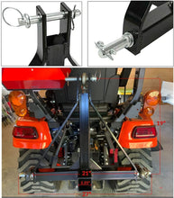 Load image into Gallery viewer, confote Braces of metal for load handling 2&quot; Receiver 3 Point Trailer Hitch Category 1 Tractor Tow Drawbar Adapter Compatible with BX Kubota John Deere LM25H WLM Tractor NorTrac Kioti Yanmar