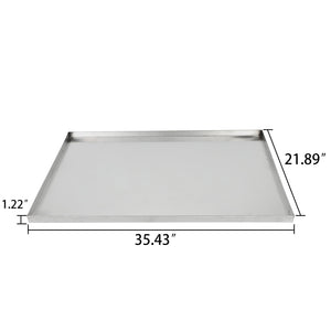 confote Stainless Steel Replacement Tray for Dog Crate, Chew-Proof and Crack-Proof