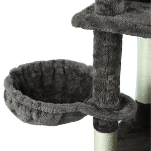 Confote Large Cat Tree 67 Inch Multi-Level Cat Tower with Padded Top Perch,Hammock,Basket,Scratching Posts for Indoor Cat Play House Kitty Activity Center