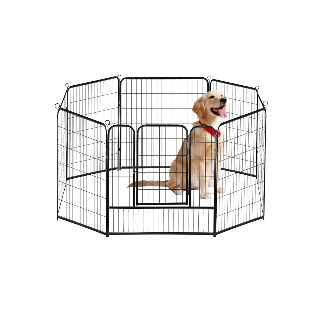 confote 8 Panel 40-inch Dog Playpen Foldable Puppy Exercise Pen Outdoor Indoor Pet Fence Barrier Kennel for Dogs Cats Rabbits