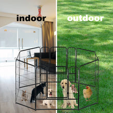 Load image into Gallery viewer, confote 8 Panel 40-inch Dog Playpen Foldable Puppy Exercise Pen Outdoor Indoor Pet Fence Barrier Kennel for Dogs Cats Rabbits