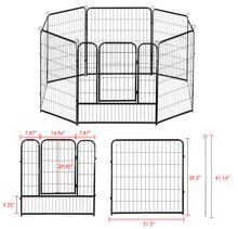 Load image into Gallery viewer, confote 8 Panel 40-inch Dog Playpen Foldable Puppy Exercise Pen Outdoor Indoor Pet Fence Barrier Kennel for Dogs Cats Rabbits