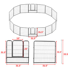 Load image into Gallery viewer, confote 16 Panel 32-inch Dog Playpen Foldable Puppy Exercise Pen Outdoor Indoor Pet Fence Barrier Kennel for Dogs Cats Rabbits