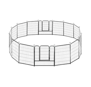 confote 16 Panel 40-inch Dog Playpen Foldable Puppy Exercise Pen Outdoor Indoor Pet Fence Barrier Kennel for Large Dogs Cats Rabbits