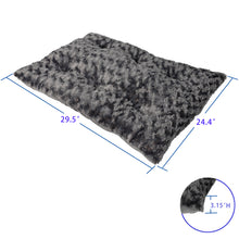 Load image into Gallery viewer, Confote Deluxe Plush Pet Beds Dog Crate Mattress Animal Sleeping Sofa for Large Medium Small Dogs&amp;Cats, Machine Wash &amp; Dryer Friendly, Grey