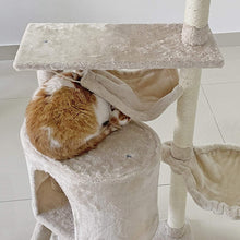 Load image into Gallery viewer, Confote 57 inch Cat Tree Multi-Level Cat Condo with Scratching Posts Kittens Activity Tower Pet Play House Furniture