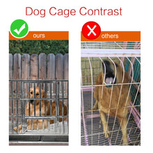 Load image into Gallery viewer, confote Heavy Duty Stainless Steel Dog Cage Kennel Crate and Playpen for Training Large Dog Indoor Outdoor with Double Doors &amp; Locks Design Included Lockable Wheels Removable Tray No Screw